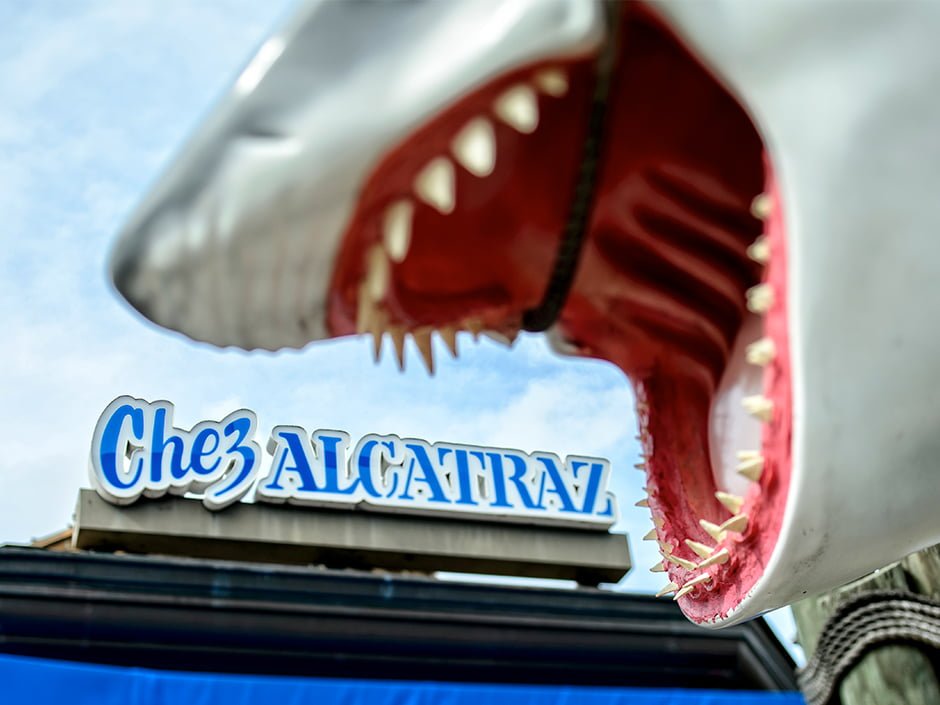 Tubarão do filme Jaws no Chez Alcatraz