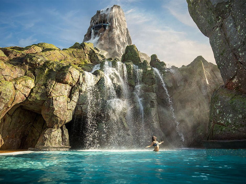 Waterfall Cove no Universals Volcano Bay