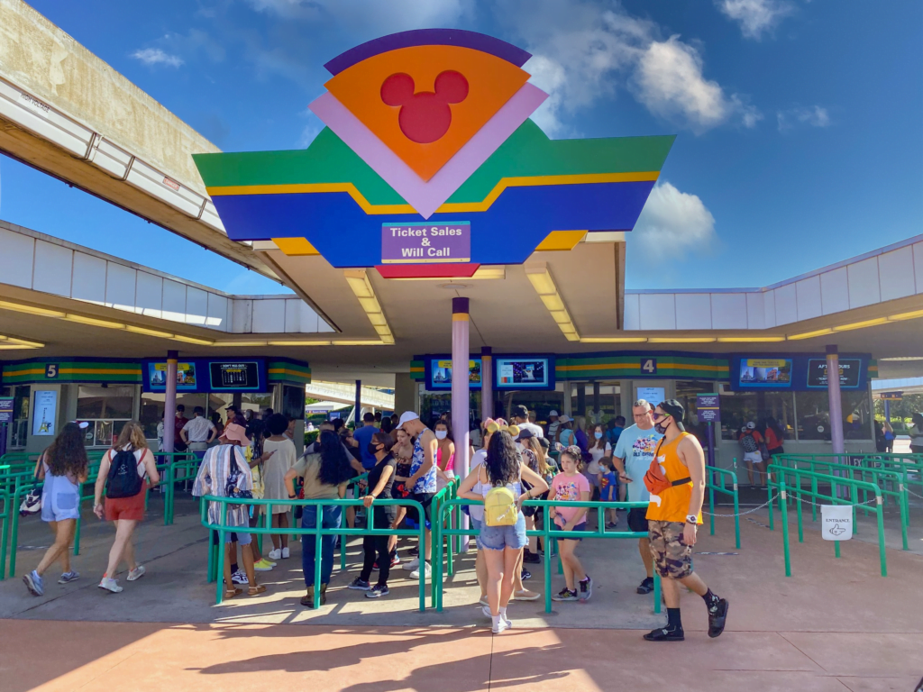 Guiche Will Call Walt Disney World